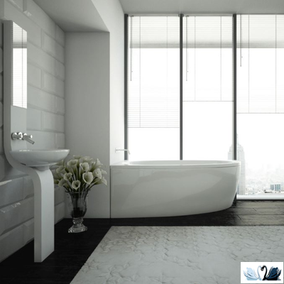 Ванна Azario Kapris 160x90 см AV.0002160, акриловая, левая асимметричной формы
