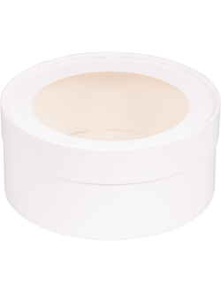 Коробка ТУБУС для зефира и других десертов, 16/7 см, белая