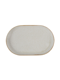 Блюдо овальное 32 см фарфор цвет бежевый
