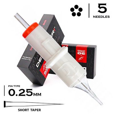 5 RSST / 0,25mm - Round Shader Short Taper &quot;DEFENDERR&quot;