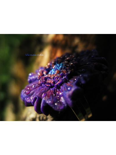 Пыльца Фей. Волшебное украшение - цветок из полимерной глины