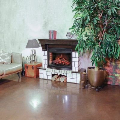 Электрокамин Стоун AO с очагом FireField 25