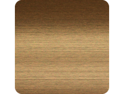 Уголок декоративный из нержавеющей стали Лука ПУ 10НСБ(304).2700.004 Брашинг бронза