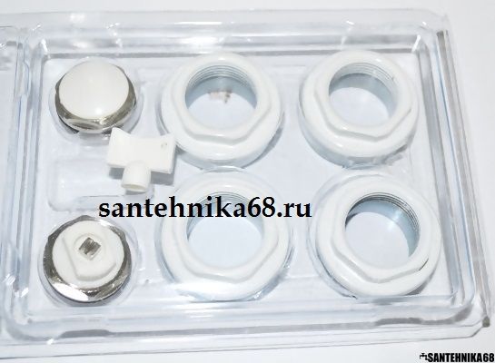 Комплект пробок для монтажа радиатора 3/4 с 2-мя кронштейнами ...