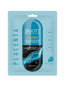 JIGOTT Face Ампульная маска тканевая с плацентой