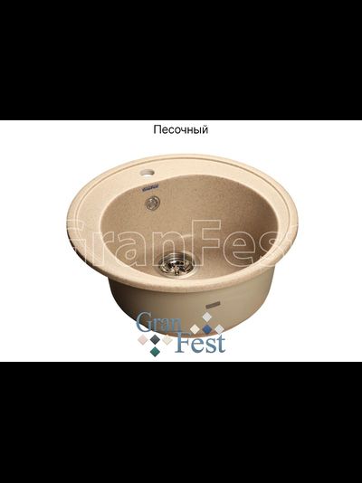 Керамическая мойка для кухни Granfest GF-R510 круглая мойка