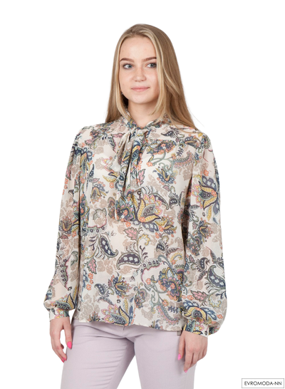 Блузка из вискозного шелка Pretty One 1608 р. 38 / 46 RU (Акция)