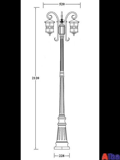 Frankfurt 15859B Парковый светильник
