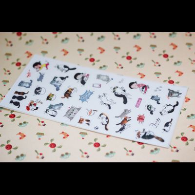 Наклейки "Жизнь котиков"