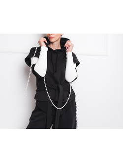 Жилет из хлопка (черный)