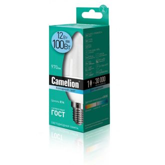Лампа светодиодная Camelion LED12-C35/845/E14,12Вт,220В 13689