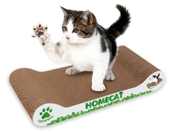HOMECAT КОГТЕТОЧКА МЯТНАЯ ВОЛНА С КОШАЧЬЕЙ МЯТОЙ 45Х25Х10 СМ гофрокартон