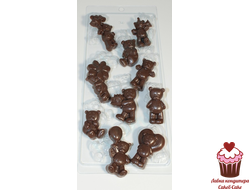 Форма пластик Ассорти Мишки