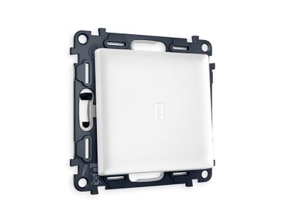 Переключатель 1-кл с подсветкой 5600K Белый матовый - Ambrella Volt - ALFA