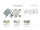 Комплект для раздвижных дверей MORELLI MHS150 WC SG Цвет - Матовое золото