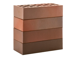 Кирпич облицовочный Красный флэшинг Гладкий 1NF 250х120х65 М150-175 ЛСР