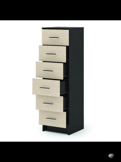 Гармония КМ 602 Комод 6 ящиков Венге/Белфорт