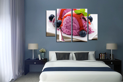 Модульная картина "Нежный десерт"