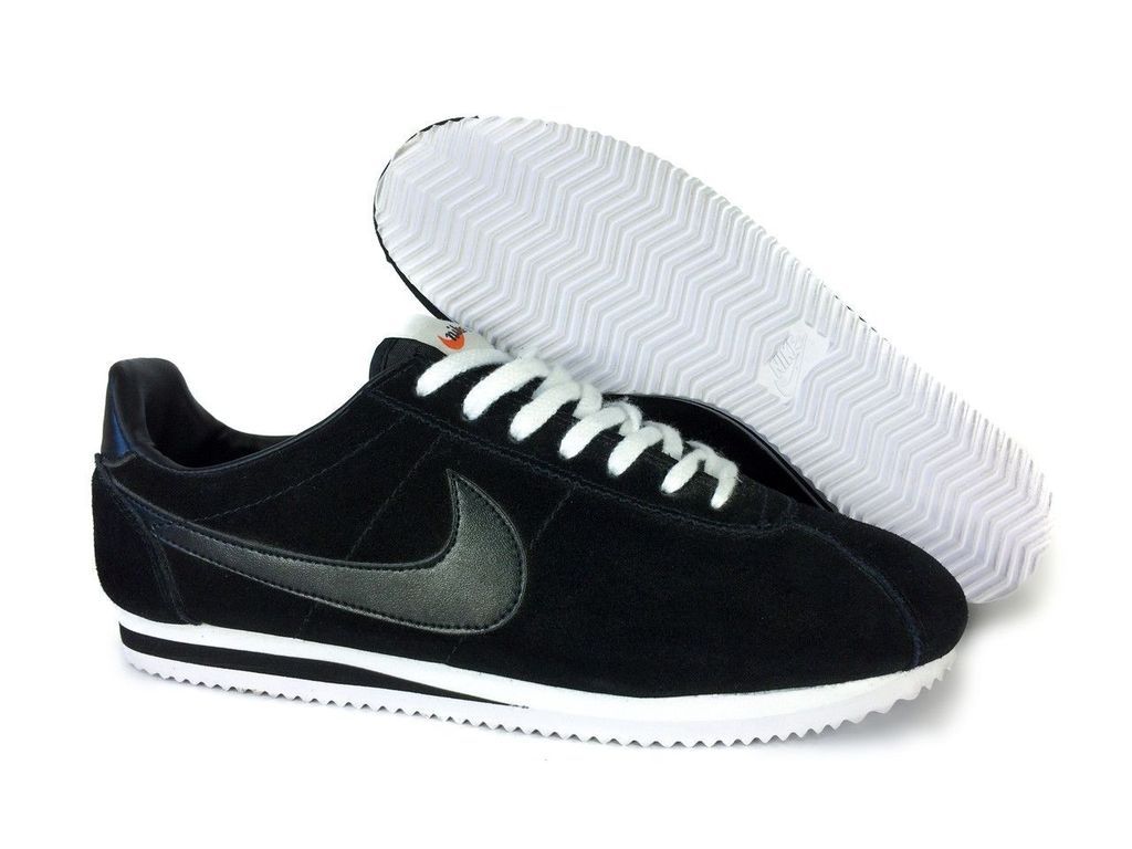 Ультрамодные кроссовки Nike cortez черные, замша в наличии в  интернет-магазине Blackshop59 в Перми