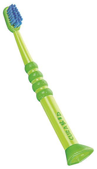 Детская зубная щетка с гуммированной ручкой Curakid CK 4260 Super Soft, от 0-ля до 4-х лет, Curaprox.