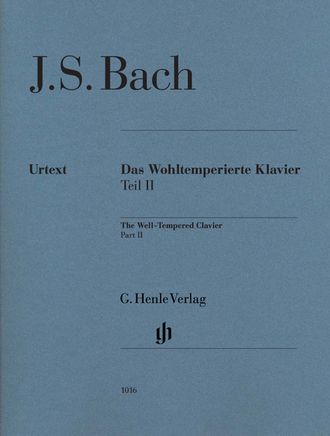 Бах И.С. Хорошо темперированный клавир, II том BWV 870-893. Без аппликатуры