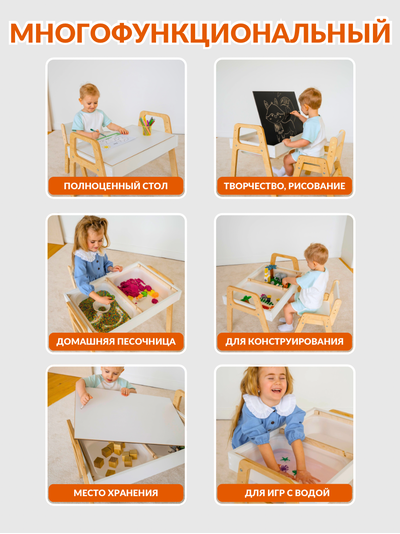 Набор растущей мебели Стол и Стул
