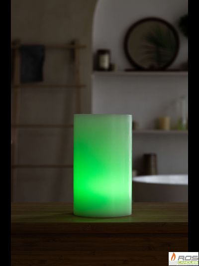 Гладкий парафиновый плафон для LED свечей - 11,7*20см