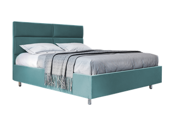 Кровать "Квадра" тёмно-бирюзового цвета