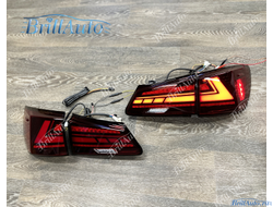 Стопы Lexus IS 05-12 красные с анимацией