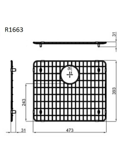 Решетка Reginox R1663 50x40