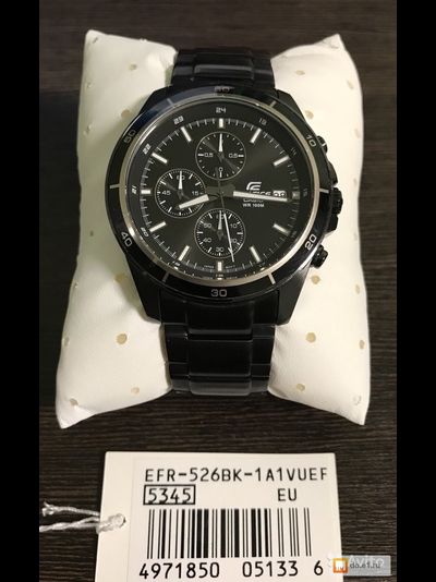 Часы Casio Edifice EFR-526BK-1A1
