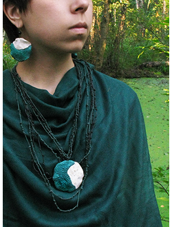 Колье и серьги "Гримм" - комплект волшебных украшений