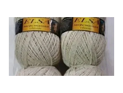 Кавказская  шерстяная пряжа Эльза классик цвет белый