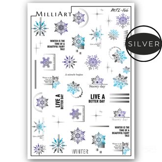 Слайдер-дизайн MilliArt Nails Металл MTL-166