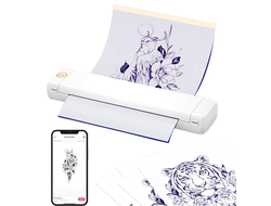 Термокопировальный беспроводной принтер AIMO M08F Wireless Tattoo Printer White