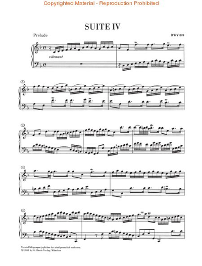 Bach, J.S. Englische Suiten №4-6 BWV809-811: f?r Klavier (ohne Fingersatz)