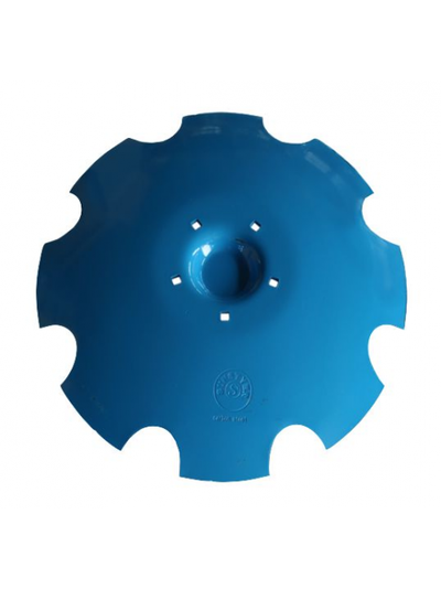 Диск бороны Lemken Rubin «Ромашка». Диаметр 620мм, толщина 6мм, 5 квадратных отверстий 13х13 на расстоянии 158мм. Борсодержащая сталь 30MnB5. Твердость диска 50(±2)HRC. Турция