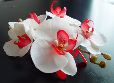 Заколка-краб с орхидеями "Баунти"