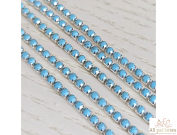 Стразовая цепочка 2 мм № ЦК59