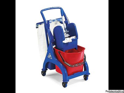 Одноведерная тележка FILMOP VEGA 1х25 л на пластиковой базе с держателем мешка