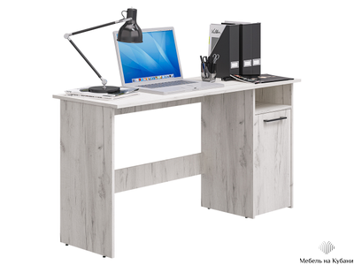 Фронда-7 стол письменный с тумбой Крафт светлый