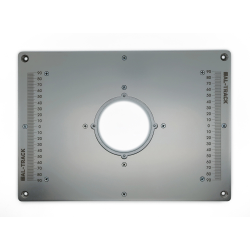 Пластина универсальная для установки фрезера в стол 350*250 мм. с гравировкой линеек