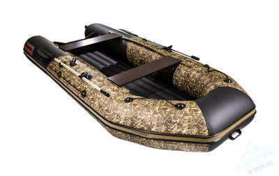 Лодка ПВХ Мастер Лодок Таймень NX3800НДНД Pro Камуфляж камыш / Чёрный