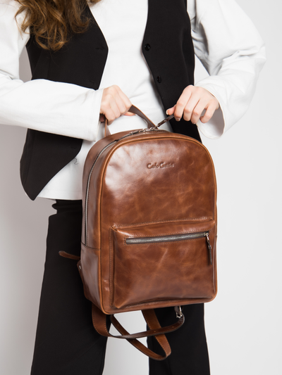 Женский кожаный рюкзак Albiate cognac (арт. 3103-03)