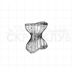 Штамп винтажный корсет с пуговками