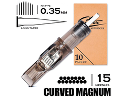 15 CMLT/0.35 - Curved Magnum Bugpin Long Taper "EZ FILTER"