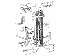 Подъемное устройство с клыком вил в сборе ДВ-1661 8540.2.00.00.00