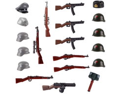 Комплект оружия для Лего фигурок: Великая Отечественная война (БрикПанда)