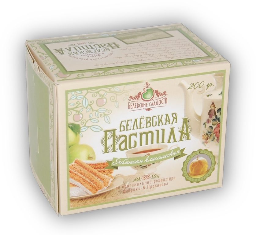 Белёвская пастила - Белёвская пастила яблочная Классическая 175 гр.