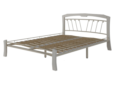 Кровать Муза 4 Лайт 1,6*2,0 белая/ножки белые ш*в*д 1790х970х2090мм